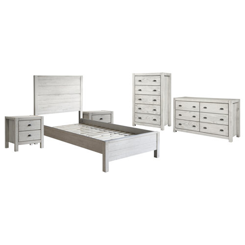 Grain Wood Furniture Montauk Solid Wood Standard 4 Piece Configurable